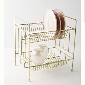 Anthropologie Brass Dish Rack